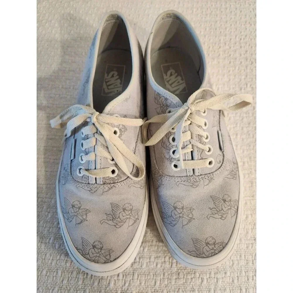 VANS Love You To Death Blue Cupid Skeleton Sneakers Men's Sz 8.5 Women's Sz 10